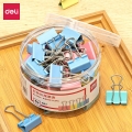 得力 8554(deli)48只25mm彩色长尾夹票夹 4#金属燕尾夹票据夹子 办公用品